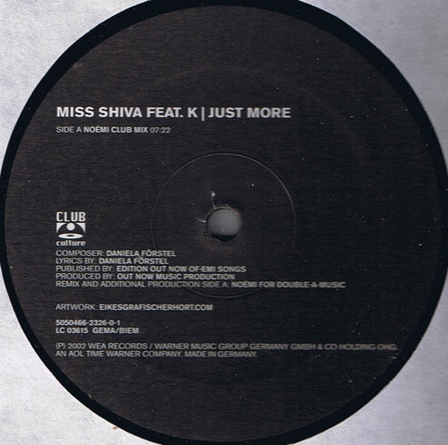 Miss Shiva Feat. K (3) : Just More (12
