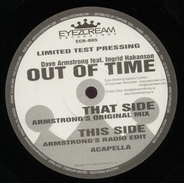 Dave Armstrong Feat. Ingrid Hakanson : Out Of Time (12