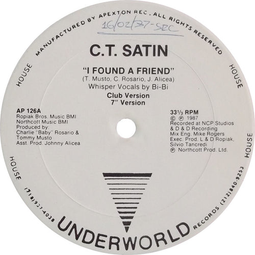 C.T. Satin : I Found A Friend (12