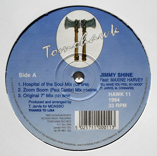 Jimmy Shine Feat. Maxine Harvey : I'll Make You Feel So Good (12