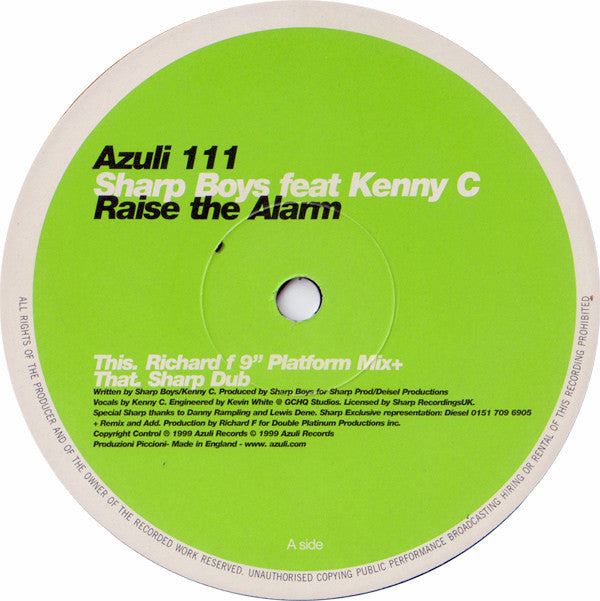 The Sharp Boys Feat. Kenny C : Raise The Alarm (12