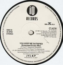 Load image into Gallery viewer, J4L &amp; P : Keep Me Satisfied (12&quot;)
