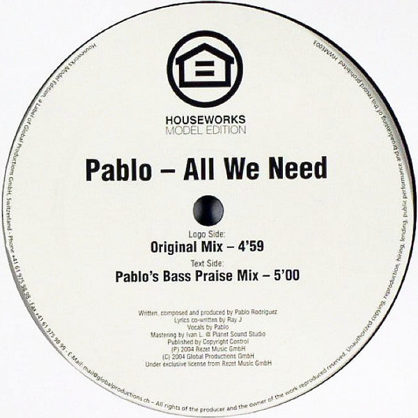 Pablo (3) : All We Need (12