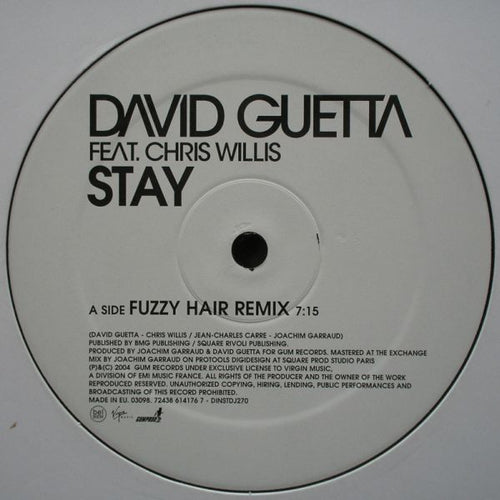David Guetta Feat. Chris Willis : Stay (12