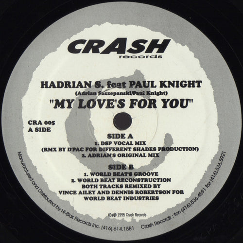 Hadrian S. Feat. Paul Knight : My Love's For You (12