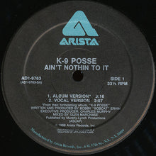 Load image into Gallery viewer, K-9 Posse : Ain&#39;t Nothin To It (12&quot;, Single)
