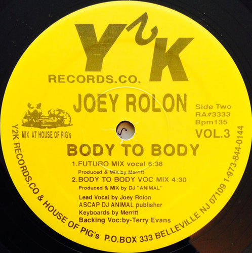 Joey Rolon : Body To Body (12
