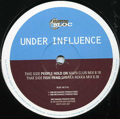 Under Influence : People Hold On (12