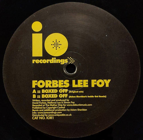 Forbes Lee Foy : Boxed Off (12