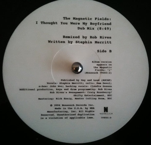 The Magnetic Fields : I Thought You Were My Boyfriend (12
