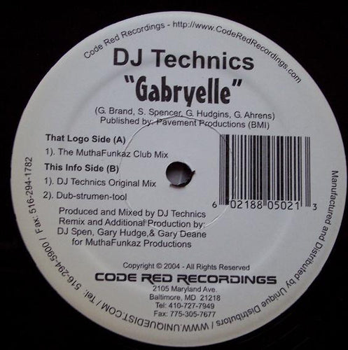 DJ Technics : Gabryelle (12
