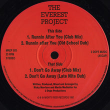 Load image into Gallery viewer, The Everest Project : Runnin After You (12&quot;, EP)
