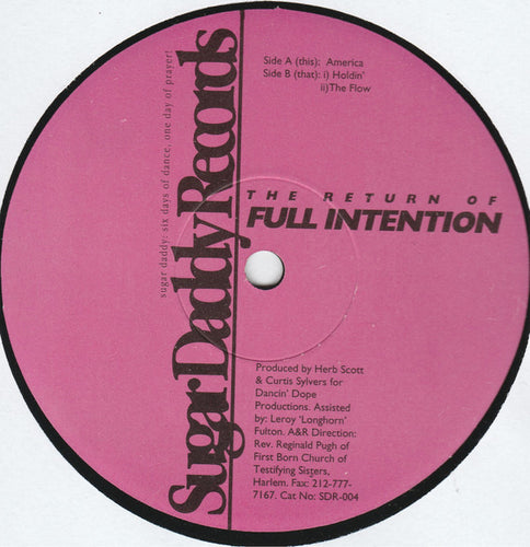 Full Intention : The Return Of Full Intention (12