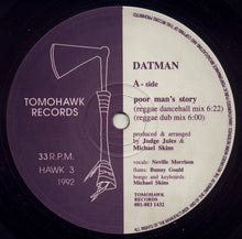 Load image into Gallery viewer, Dattman : Poor Man&#39;s Story (12&quot;)
