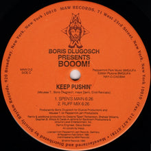 Load image into Gallery viewer, Boris Dlugosch Presents Booom! : Keep Pushin&#39; (2x12&quot;)

