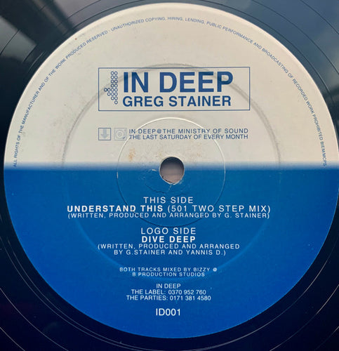 Greg Stainer : Dive Deep / Understand This (12