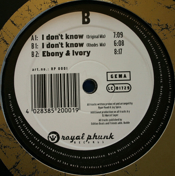 Instant Disco : The I.D. EP (12