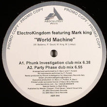 Load image into Gallery viewer, ElectroKingdom* Featuring Mark King : World Machine (12&quot;, Promo)
