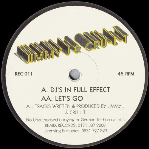 Jimmy J & Cru-L-T : DJ's In Full Effect / Let's Go (12