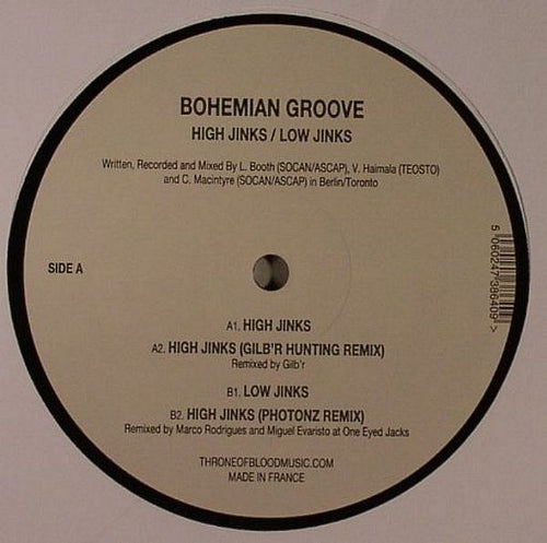 Bohemian Groove : High Jinks / Low Jinks (12