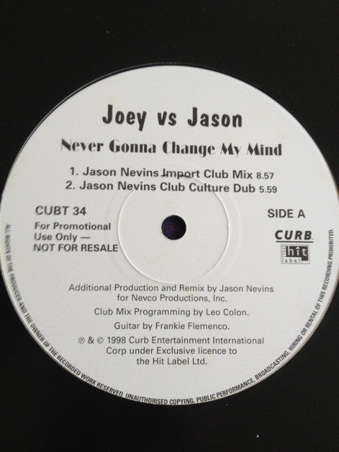 Joey* Vs Jason* : Never Gonna Change My Mind  (12