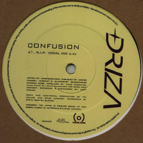 Driza : Confusion (R.I.P. Mixes) (12
