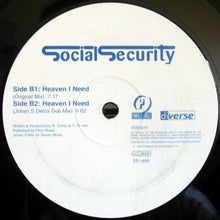 Load image into Gallery viewer, Social Security (4) : Heaven I Need (12&quot;)
