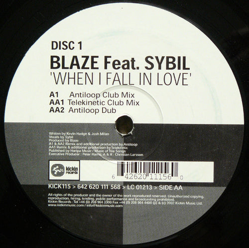 Blaze Feat. Sybil : When I Fall In Love (Disc 1) (12