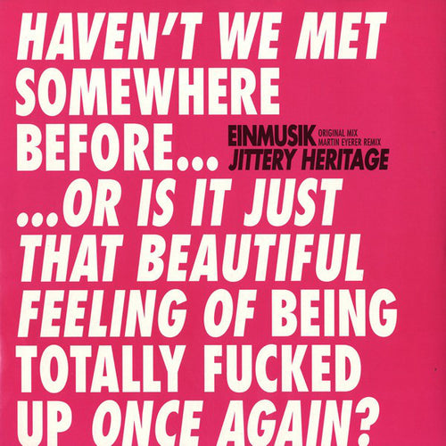 Einmusik : Jittery Heritage (12