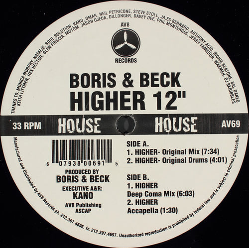 Boris & Beck : Higher (12