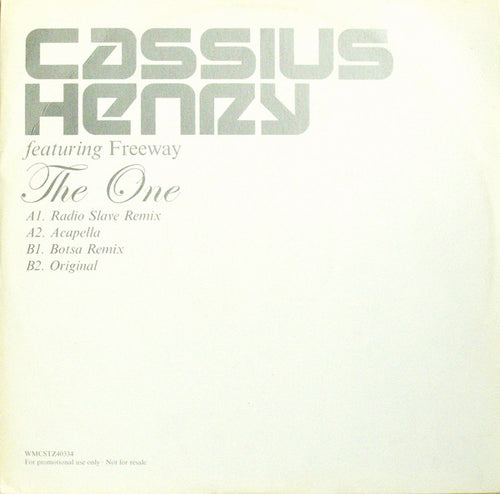 Cassius Henry Featuring Freeway : The One (12