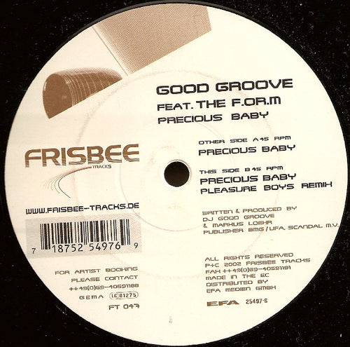 Good Groove Feat. The F.OR.M.* : Precious Baby (12