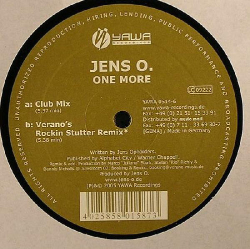 Jens O. : One More (12