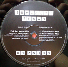 Load image into Gallery viewer, Beverlei Brown : On And On (Happy Clapper Mixes) (12&quot;, Promo)
