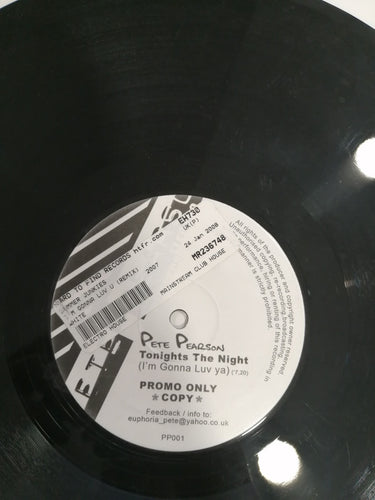 Pete Pearson : Tonights The Night(I'm Gonna Luv ya) (12