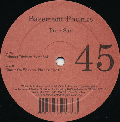 Basement Phunks : Pure Sax (12