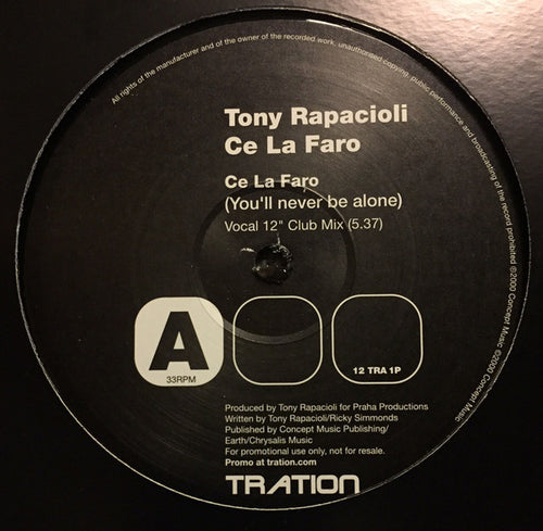 Tony Rapacioli : Ce La Faro (You'll Never Be Alone) (12