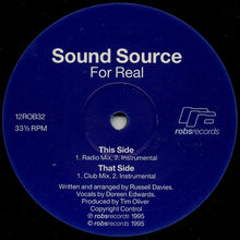 Load image into Gallery viewer, Sound Source (3) : For Real (12&quot;)
