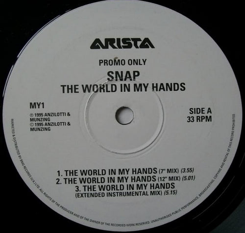 Snap! : The World In My Hands (12