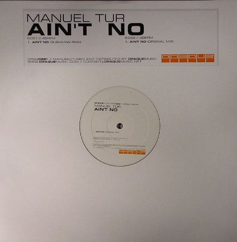 Manuel Tur : Ain't No (12