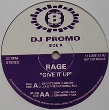 Load image into Gallery viewer, Rage : Give It Up (12&quot;, Promo)
