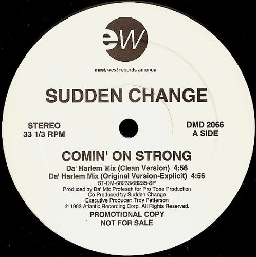 Sudden Change : Comin' On Strong (12
