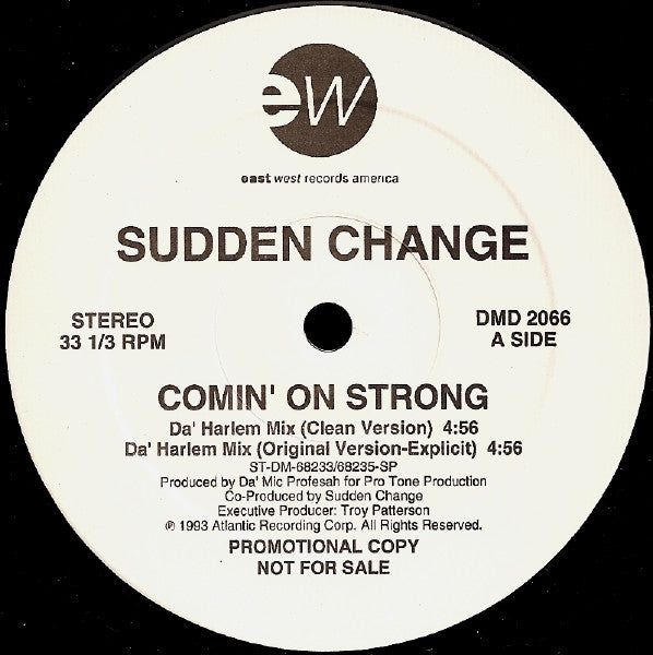 Sudden Change : Comin' On Strong (12