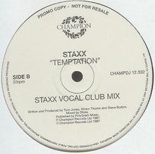 Load image into Gallery viewer, Staxx : Temptation (2x12&quot;, Promo)
