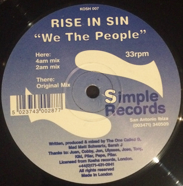 Rise In Sin : We The People (12