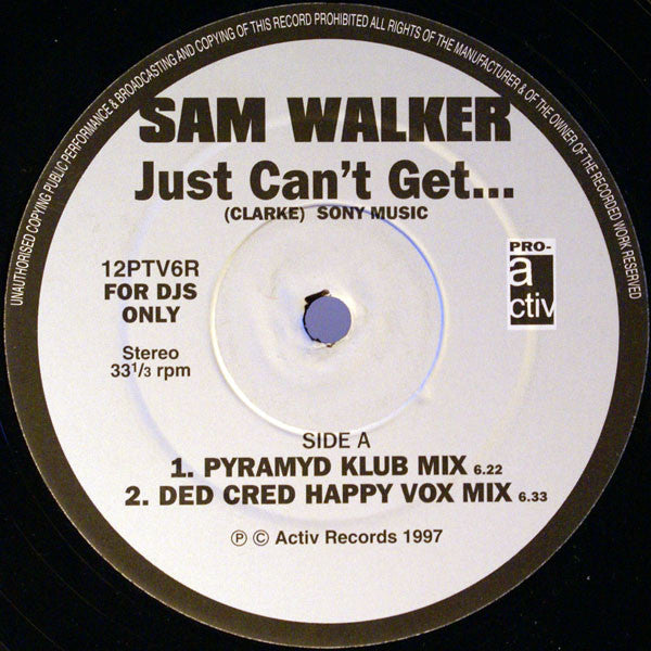 Sam Walker : Just Can't Get... (12