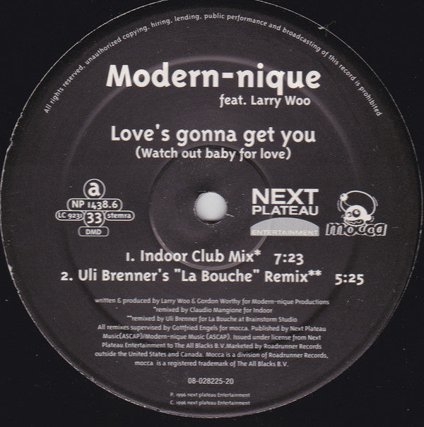 Modern-nique Feat. Larry Woo* : Love's Gonna Get You (Watch Out Baby For Love) (12