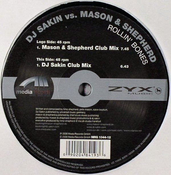 DJ Sakin vs. Mason & Shepherd : Rollin' Bones (12