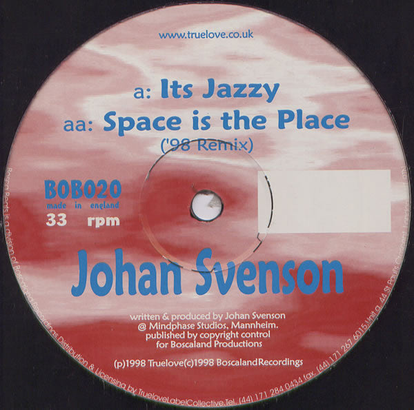 Johan Svenson : It's Jazzy / Space Is The Place (12