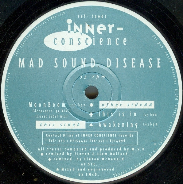 Mad Sound Disease : MoonBoom / This Is In / Awakening (12